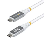 StarTech USB 2.0 Cable USB-C male - USB-C Λευκό 1.5m CC150CM80GUSB4CABLEW