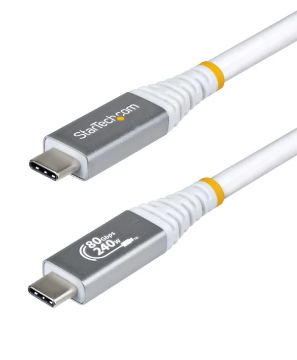 StarTech USB 2.0 Cable USB-C male - USB-C Λευκό 1.5m CC150CM80GUSB4CABLEW