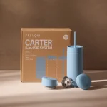 Fellow Ποτήρι Θερμός Γυάλινο / Ανοξείδωτο BPA Free 473ml Hazy Blue με Καλαμάκι 840228808497 - Image 10