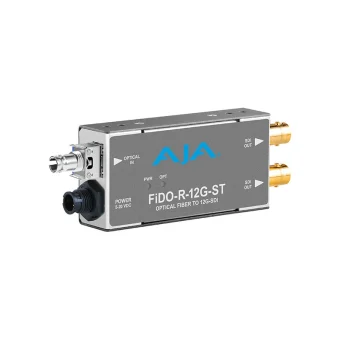 Aja 1-channel Single Mode St Fiber To 12g-sdi Receiver Fido-r-12g-st FiDO-R-12G-ST