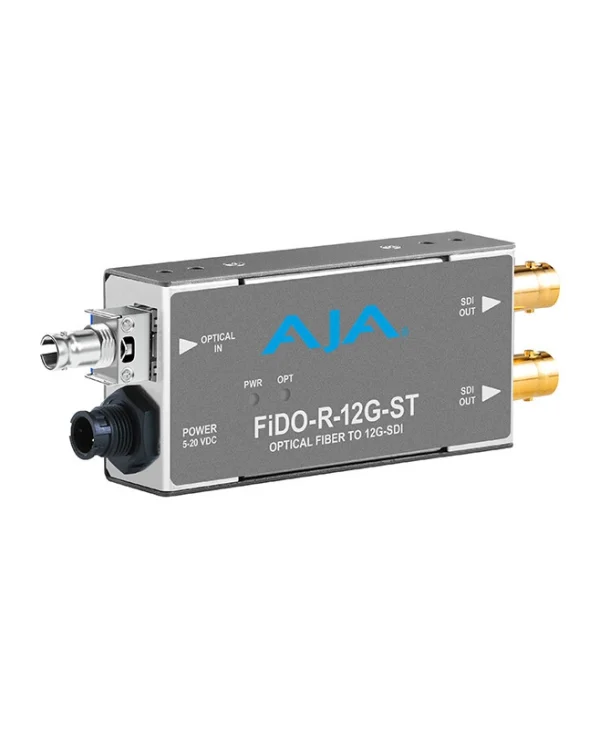 Aja 1-channel Single Mode St Fiber To 12g-sdi Receiver Fido-r-12g-st FiDO-R-12G-ST
