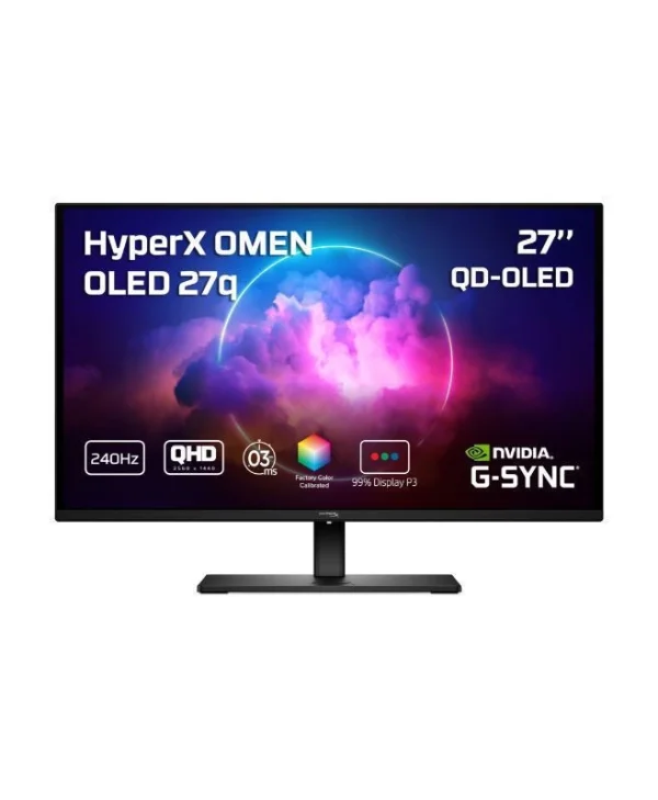 HP HyperX OMEN 27q QD-OLED Monitor 27.63" QHD 2560x1440 240Hz με Χρόνο Απόκρισης 1ms GTG CH0R2E9
