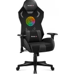 Huzaro Combat 7.6 Υφασμάτινη Καρέκλα Gaming με Ρυθμιζόμενα Μπράτσα και RGB Φωτισμό Μαύρη HZ-COMBAT 7.6 RGB BLACK