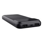 Trust Power Bank 10000mAh με 2 Θύρες USB-A και Θύρα USB-C Μαύρο 25882