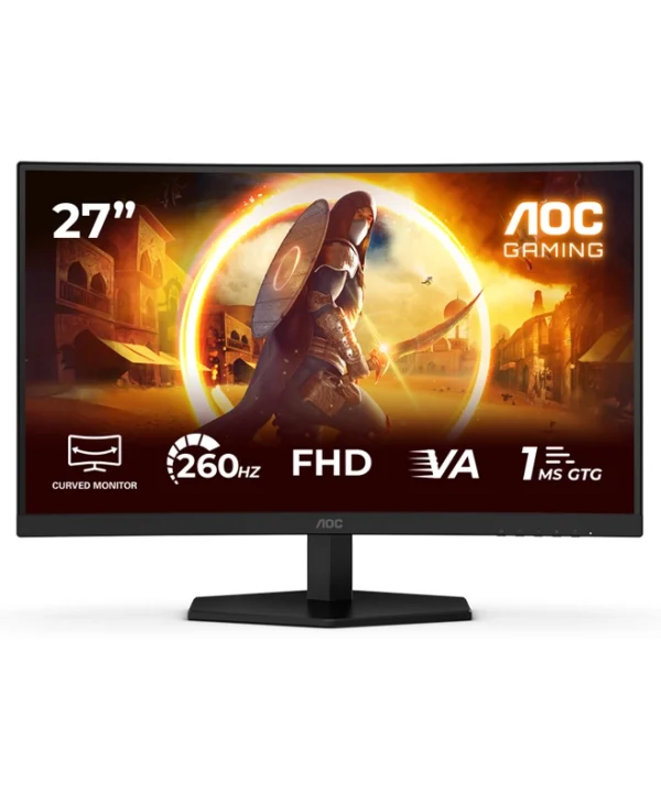 AOC C27G42ZE VA HDR Curved Gaming Monitor 27" FHD 1920x1080 260Hz με Χρόνο Απόκρισης 1ms GTG