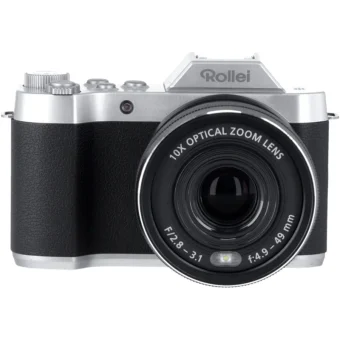 Rollei Powerflex Compact Φωτογραφική Μηχανή 8MP Οπτικού Ζουμ 10x Ασημί 40530