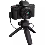 Panasonic C-G100D Mirrorless Φωτογραφική Μηχανή Kit (G Vario 12-32mm F3.5-5.6 Asph. Mega OIS) + Tripod Grip Μαύρη DC-G100DVEGK