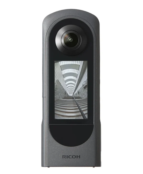 Ricoh Theta X 2023 46GB Action Camera 5K Λήψης 360° με Οθόνη Αφής 2.25" και Wi-Fi Μαύρη 910846