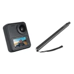 Kandao QooCam 3 Travel Kit 64GB Action Camera 5K Λήψης 360° Υποβρύχια με Οθόνη Αφής 1.9" και Wi-Fi Μαύρη Q23G-02