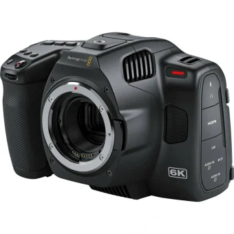 Blackmagic Design Βιντεοκάμερα Pocket Cinema 6K Pro 6K @ 50fps Αισθητήρας CMOS Αποθήκευση σε Κάρτα Μνήμης με Οθόνη Αφής 5" και HDMI BM-CINECAMPOCHDE