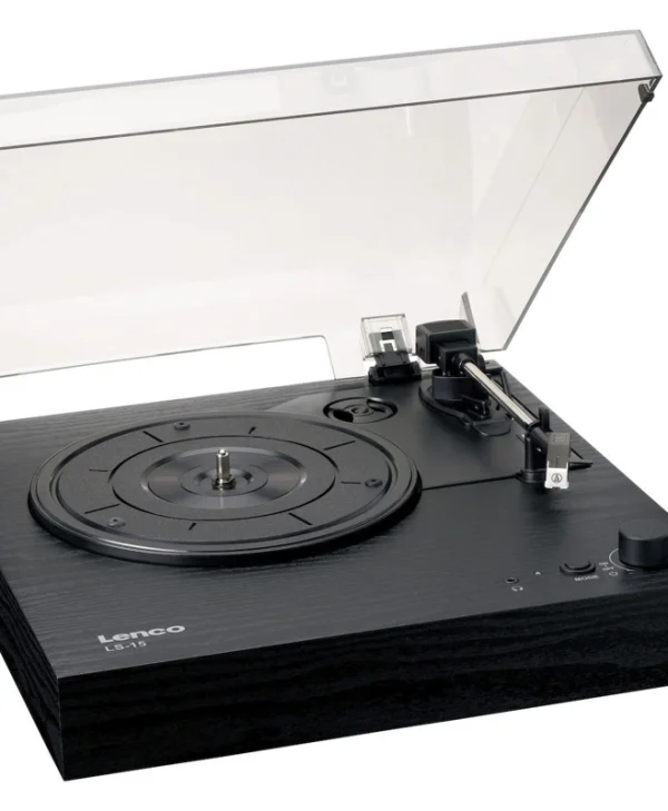 Lenco LS-15BK Πικάπ με Belt Drive, Προενίσχυση και Ενσωματωμένα Ηχεία Μαύρο LS15