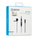 Boya BY-M2 Σετ Πυκνωτικό Μικρόφωνο Πέτου, Clip On για Φωνητικά - Image 3