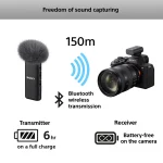 Sony ECM-W3 Σετ Ασύρματο Μικρόφωνο Πέτου, Clip On για Φωνητικά ECMW3.CE7 - Image 6