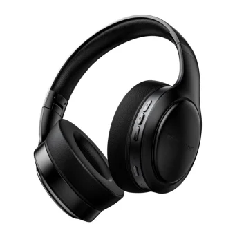 Boompods HP2BLK Ασύρματα Bluetooth On Ear Ακουστικά με 50 ώρες Λειτουργίας Μαύρα