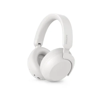 Philips TAH8000E Ασύρματα / Ενσύρματα Over Ear Ακουστικά και Quick Charge Λευκά TAH8000EWT/00