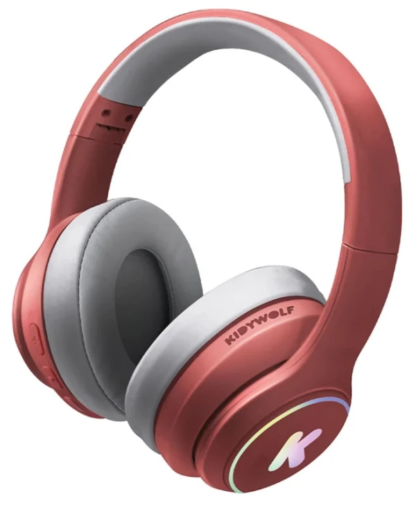 Kidywolf 418278 Ασύρματα Bluetooth Παιδικά On Ear Ακουστικά Κόκκινα