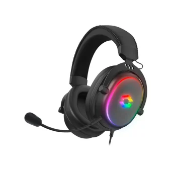 SpeedLink Conux RGB Over Ear Gaming Headset με σύνδεση 2x3.5mm / USB for Nintendo Switch / PC / PS4 / PS5 / XBOX SL-860017-BK