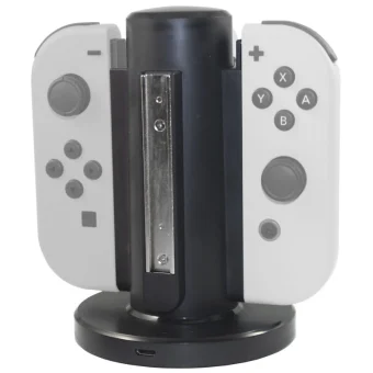 ready2gaming Βάση Φόρτισης για 4 χειριστήρια Switch Μαύρη R2GNSW4IN1CHA