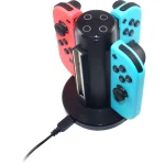 ready2gaming Βάση Φόρτισης για 4 χειριστήρια Switch Μαύρη R2GNSW4IN1CHA - Image 2