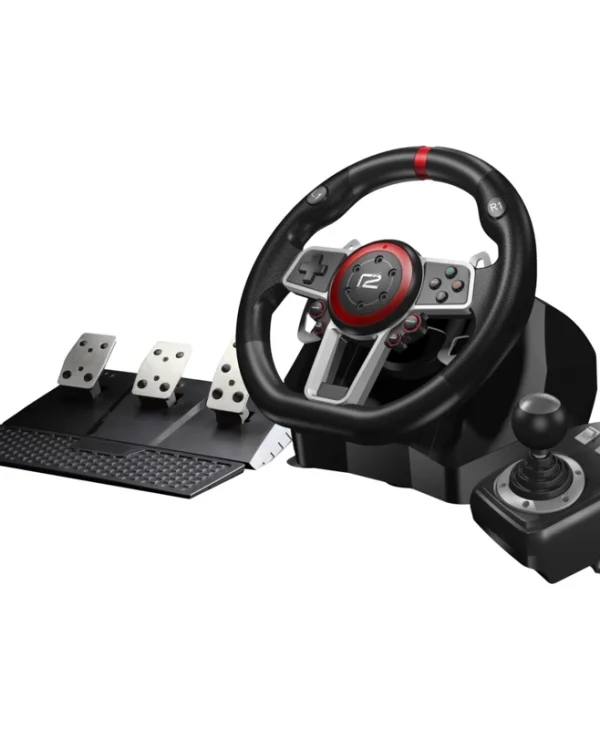 Raleigh Ready2gaming Racing Wheel Pro Τιμονιέρα με Μοχλό Ταχυτήτων και Πετάλια για PC / PS3 / PS4 / Switch με 900° Περιστροφής R2GRACINGWHEELPRO