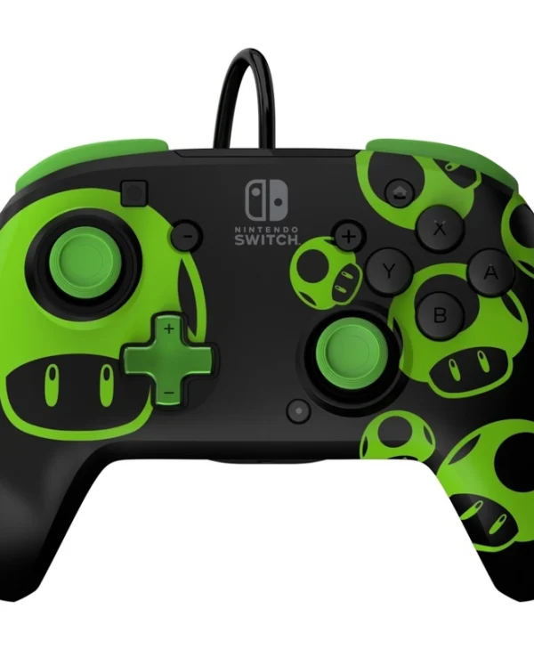PDP Rematch 1-Up Ενσύρματο Gamepad για Switch Glow In The Dark 500-134-GID