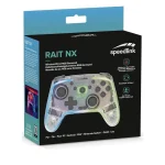 SpeedLink Rait Nx RGB Ασύρματο & Ενσύρματο Gamepad για PC / PS3 Transparent SL-650115-CR