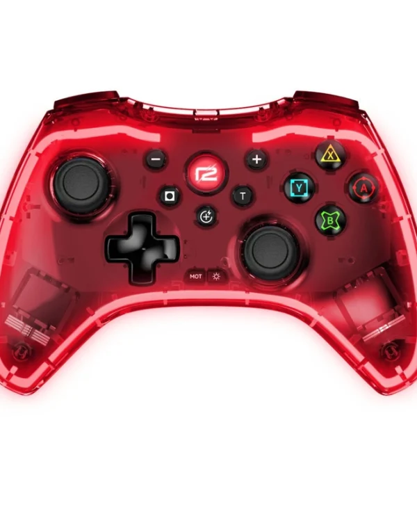 Ready2gaming Pro Pad X-LED Edition Ασύρματο Gamepad για Switch Κόκκινο R2GNSWPROPADXLED