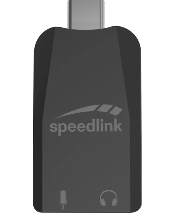SpeedLink Εξωτερική USB-C Κάρτα Ήχου SL-880501-BK