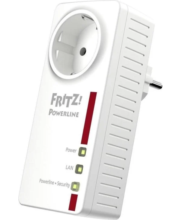 AVM Fritz!Powerline 1220E Powerline για Ενσύρματη Σύνδεση με Passthrough Πρίζα και 2 Θύρες Gigabit Ethernet 20002736