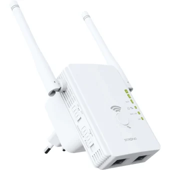 Strong 300V2 v2 WiFi Extender Single Band (2.4GHz) 300Mbps με 2 Ethernet REPEATER300V2