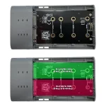 LC-Power Θήκη για 2 Σκληρούς Δίσκους M.2 PCI Express / SATA III με σύνδεση USB 3.2 σε Γκρι χρώμα LC-DOCK-C-M2 - Image 2