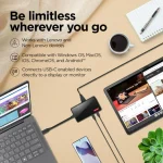 Lenovo 100 USB-C Docking Station με HDMI 4K PD και σύνδεση 2 Οθονών Μαύρο GX91M73945 - Image 7