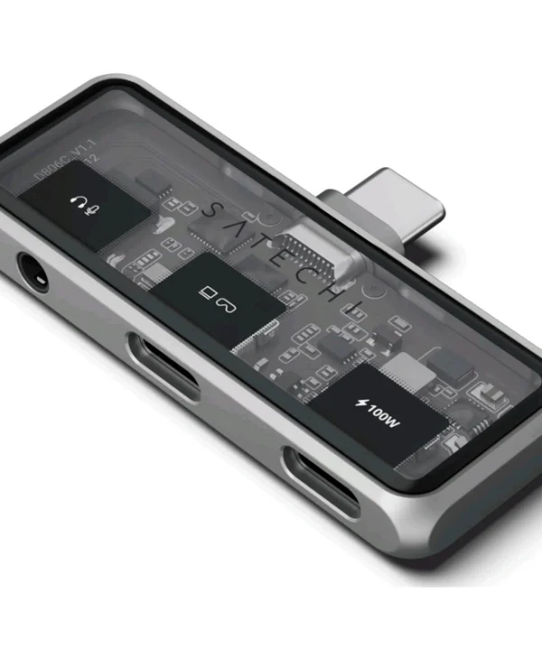 Αντάπτορας Satechi Mobile Xr Hub Audio Γυαλιά Ar Xr Type-c Male 1 X Type-c 100w 1 X Type-c 10gbps 4k@60hz 1 X 3.5mm Aux Jack Space Grey St-hxrajm O810086361991