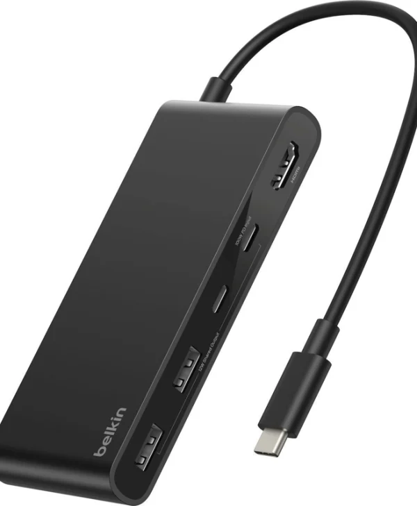 Belkin Connect USB-C Docking Station με HDMI 4K PD Μαύρο AVC023HQBK
