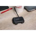 Speed Hub 3 Θυρών USB 3.1 με σύνδεση USB-C SL-140203-BK - Image 4
