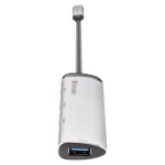 Verbatim V7 Hub 4 Θυρών USB 3.0 με σύνδεση USB-C Ασημί 49147 - Image 2