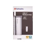Verbatim V7 Hub 4 Θυρών USB 3.0 με σύνδεση USB-C Ασημί 49147 - Image 6