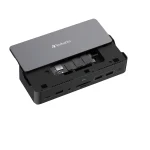 Verbatim CDS-15SSD USB-C Docking Station με HDMI/DisplayPort 4K PD Ethernet και σύνδεση 2 Οθονών Μαύρο 32174 - Image 2