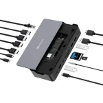 Verbatim CDS-15SSD USB-C Docking Station με HDMI/DisplayPort 4K PD Ethernet και σύνδεση 2 Οθονών Μαύρο 32174 - Image 3