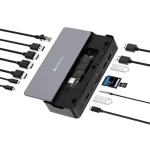 Verbatim CDS-15SSD USB-C Docking Station με HDMI/DisplayPort 4K PD Ethernet και σύνδεση 2 Οθονών Μαύρο 32174 - Image 6