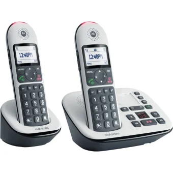 Motorola CD5012 Ασύρματο Τηλέφωνο Duo Λευκό G31000X18W2AWE