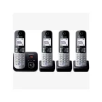 Panasonic KX-TG6824 Ασύρματο Τηλέφωνο Quad Μαύρο KX-TG6824GB - Image 4