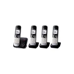 Panasonic KX-TG6824 Ασύρματο Τηλέφωνο Quad Μαύρο KX-TG6824GB - Image 5