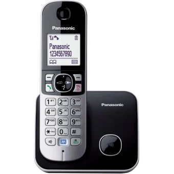 Panasonic KX-TG6811 Ασύρματο Τηλέφωνο με Ελληνικό Μενού Μαύρο KX-TG6811GB
