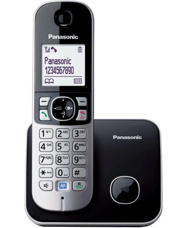 Panasonic KX-TG6811 Ασύρματο Τηλέφωνο με Ελληνικό Μενού Μαύρο KX-TG6811GB