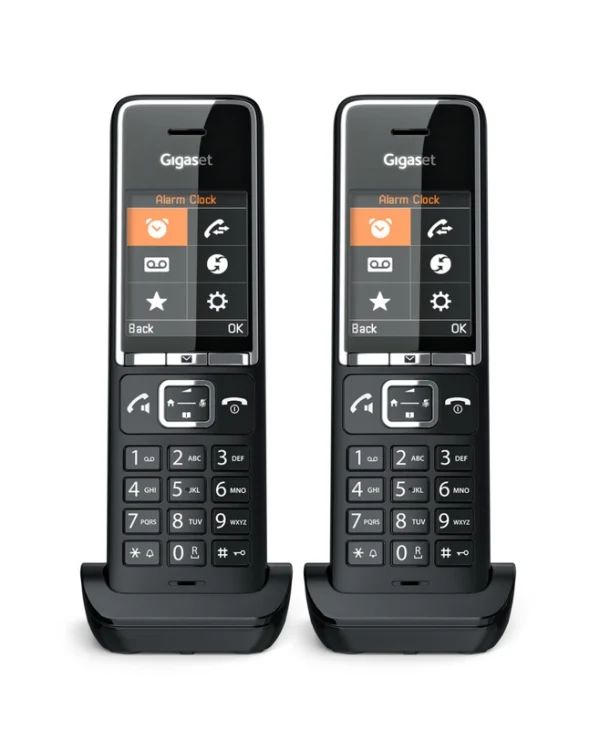Gigaset Comfort 550HX Ασύρματο Τηλέφωνο Duo με Ελληνικό Μενού Μαύρο L36852-H3051-B104