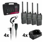 Albrecht Tectalk Worker 3 Ασύρματος Πομποδέκτης PMR 0.5W χωρίς Οθόνη Σετ 4τμχ 29826