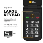 AGM M8 Flip Dual SIM Ανθεκτικό Κινητό με Μεγάλα Κουμπιά Μαύρο AGM_M8_EU001B - Image 2