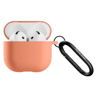 Native Union Silicone Case Airpods 4 Metal Carabiner Orange ACTCSE-APR-AP4