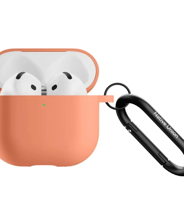 Native Union Silicone Case Airpods 4 Metal Carabiner Orange ACTCSE-APR-AP4